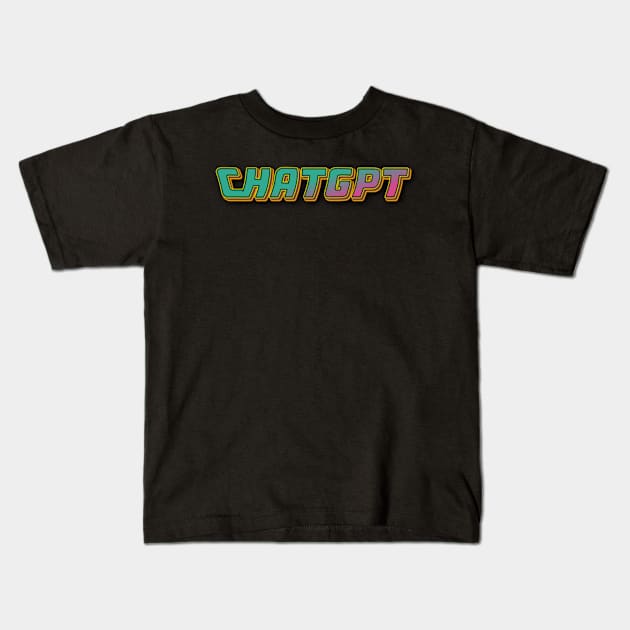 Colorful ChatGPT Kids T-Shirt by Switch-Case